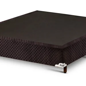 1 Box Casal 138X188X25 Marrom Tabaco Polar