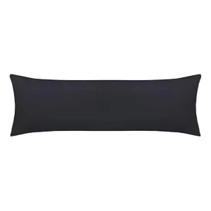 1 Fronha 40X130 Body Pillow Toque Acetinado Preto Altenburg