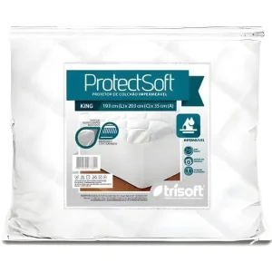 1 Protetor Colchão King 193X203X35 Impermeável Trisoft