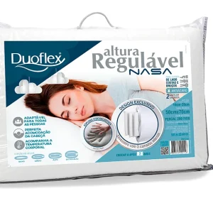 1 Travesseiro 50X70 Nasa Regulável Duoflex